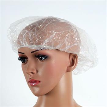 POLYTHENE SHOWER CAP. SINGLE ENVELOPED 100PCS