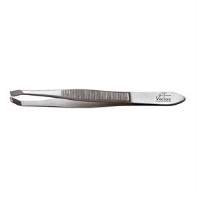 CLAMPING TWEEZER OBLIQUE TIP LENGTH 9CM