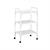 WHITE TROLLEY 3 SHELVES