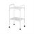 WHITE TROLLEY 2 SHELVES