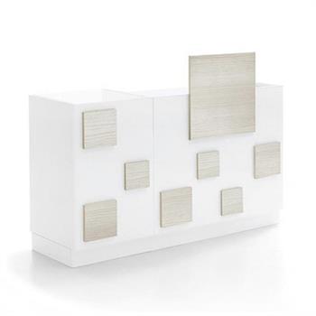 RECEPTION CUBE BIS GLOSS WHITE