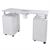 MANICURE TABLE WITH DOUBLE DRAWER AND NAIL ASPIRATOR