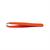 ORANGE CLAMPING TWEEZER  LENGH. 9.5CM