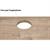 DOUBLE LED LIVING TABLE WITH HOLE BARDOLINO OAK