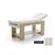 FLOW MASSAGE BED WHITE VANGUARD WALNUT P22